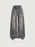 Acid wash barrel leg jeans for women, 80s vintage style wide knee tapered ankle 2026 trending