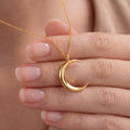 Crescent Moon Necklace - Gold