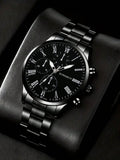 Matte Black Stainless Steel Watch