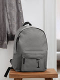 Grey minimal backpack for men 20L laptop sleeve waterproof - Texora