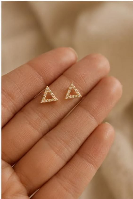 Geometric Triangle Studs