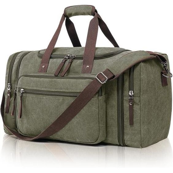 Canvas Duffel Bag - Olive