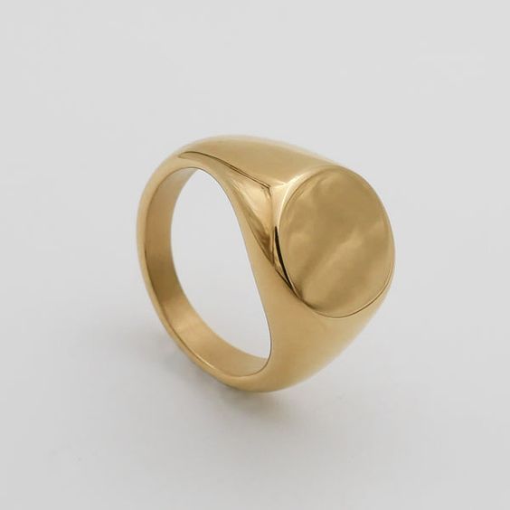 Bold Signet Ring - Gold