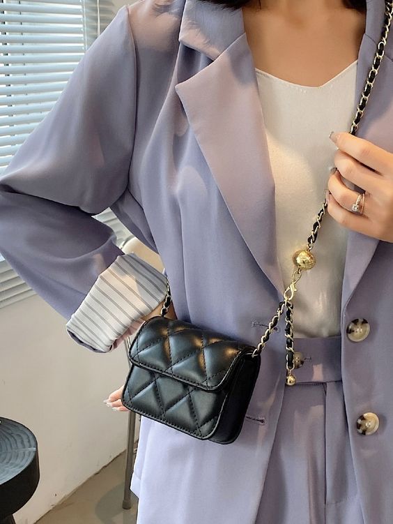 Quilted Chain Crossbody Bag