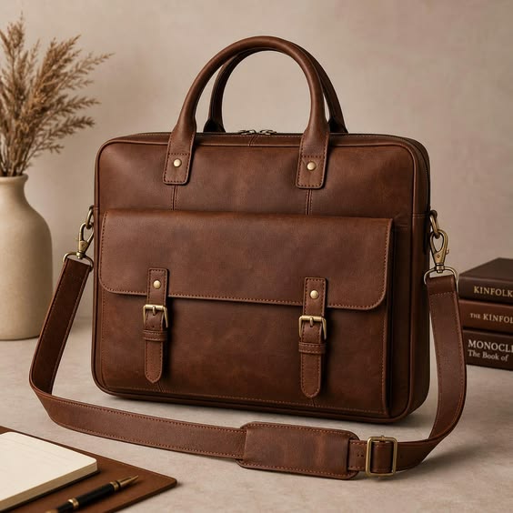 Vintage Leather Messenger