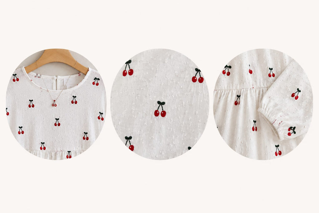 Texora white cherry print peplum top and flowy maxi skirt 2 piece co ord set for women